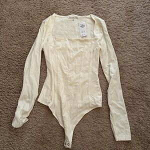 Abercrombie & Fitch Off-White Modal Blend Top